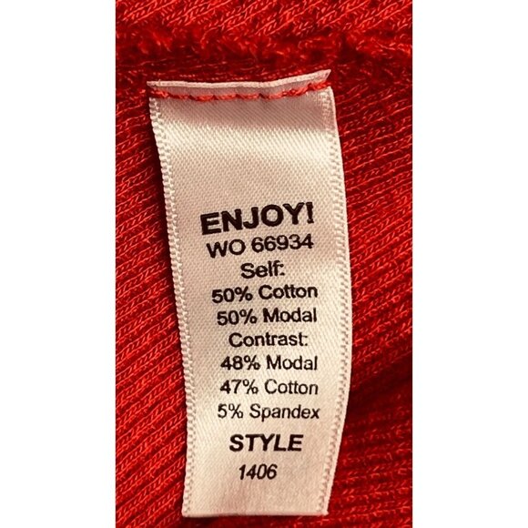 Michael Stars Waffle Knit T Shirt  Long Sleeve V Neck Reverse Seam - Picture 16 of 16